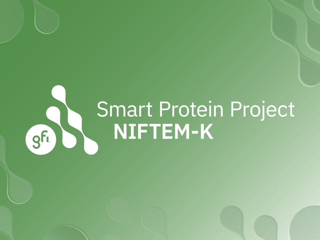 Meet the alt protein project’s latest cohort 9 The niftem smart protein project on a gradient background